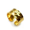 Musardise Bague Martelee Lune Doree< Bagues