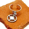Musardise Bague Martelee Pendentif Starla< Bagues