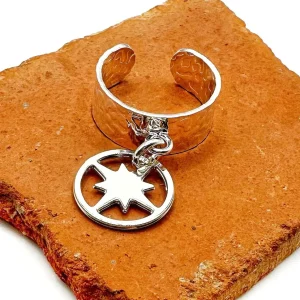 Musardise Bague Martelee Pendentif Starla< Bagues