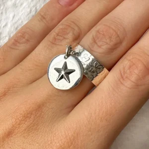 Musardise Bague Martelee Pendentif Cassidy< Bagues