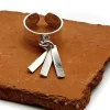 Musardise Bague Martelee Pendentif Lana< Bagues