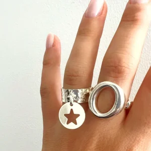 Musardise Bague Martelee Pendentif Etoile< Bagues