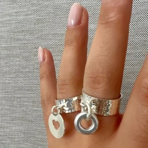 Musardise Bague Martelee Pendentif Rondino< Bagues