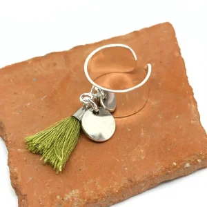 Musardise Bague Pompon Kaki< Bagues