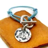 Musardise Bracelet Attache Medaille Martelee Strass< Bracelets