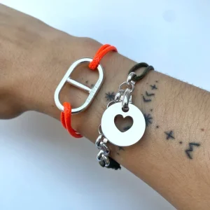Musardise Bracelet Demi-Chaine Coeur< Bracelets