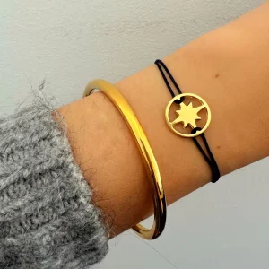 Musardise Bracelet Rose Des Vents Dore< Bracelets