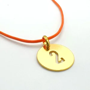 Musardise Collier Chiffre Dore< Colliers