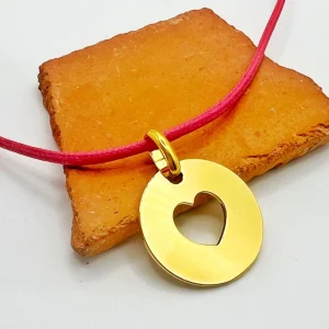 Musardise Collier Coeur Dore< Colliers