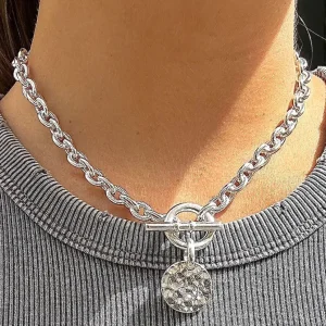 Musardise Collier Scarlett Medaille Martelee< Colliers