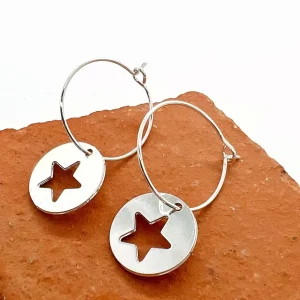 Musardise Creoles Gm Etoiles< Boucles D'Oreilles