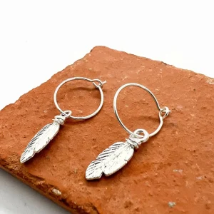 Musardise Creoles Pm Petites Plumes< Boucles D'Oreilles