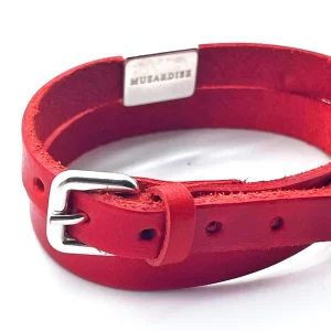 Musardise Cuir Grand Coeur< Bracelets