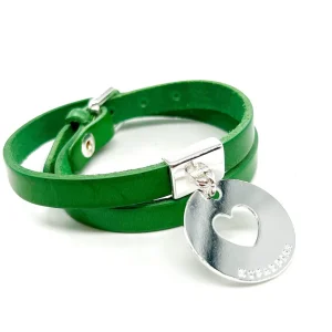 Musardise Cuir Grand Coeur< Bracelets