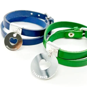 Musardise Cuir Grand Coeur< Bracelets