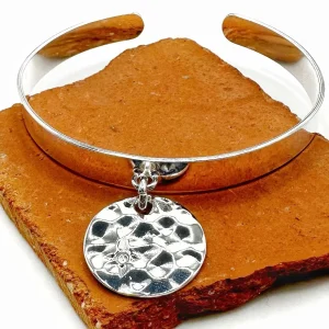 Musardise Demi Jonc Medaille Martelee Strass< Bracelets