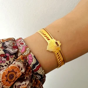 Musardise Jonc Scarabee Dore< Bracelets