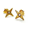Musardise Puces D'Oreilles Strass Dorees< Boucles D'Oreilles
