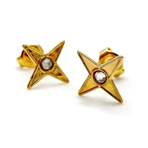 Musardise Puces D'Oreilles Strass Dorees< Boucles D'Oreilles